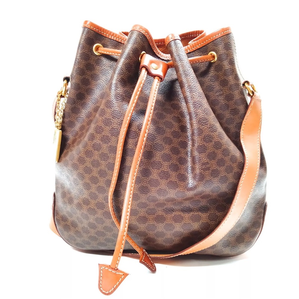 Authentic Celine Drawstring Shoulder Vintage Mono… - image 1